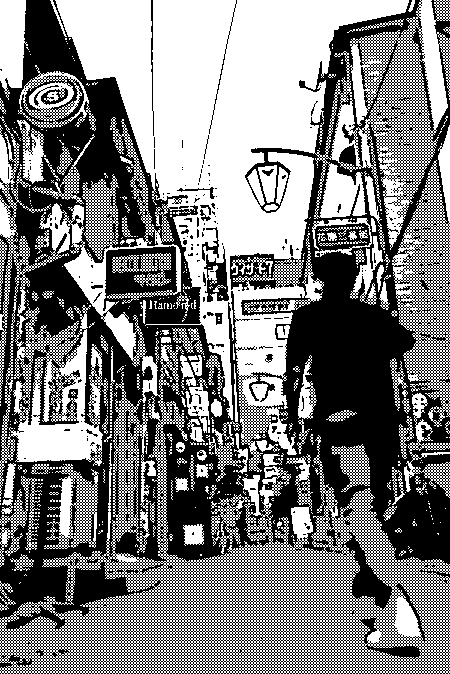 宵町の路地